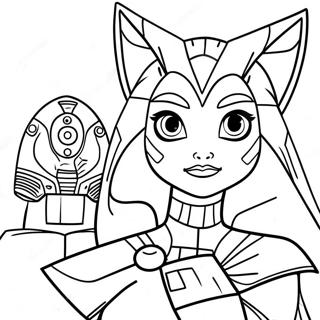 Ahsoka Tano Med Padawan Malarbild 51541-11286