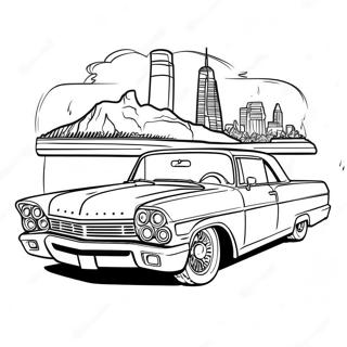 Anpassad Lowrider Med Detaljerat Interior Malarbild 51823 11344