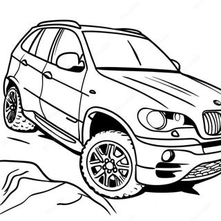 Bmw X5 Off Road Malarbild 52189-11422