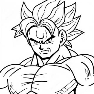 Broly Super Saiyan Malarbild 52380-11452