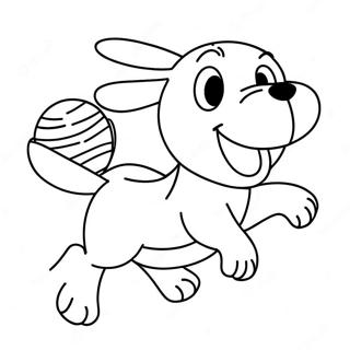 Glad Pluto Som Jagade En Boll Malarbild 52756-11548