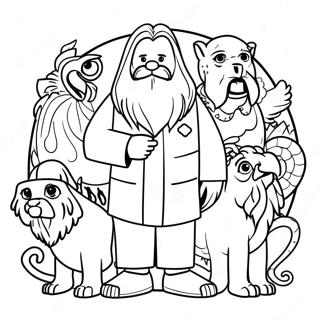 Hagrid Med Magiska Varelser Malarbild 5286 2429