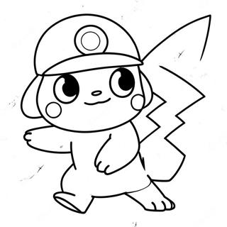 Ash Ketchum Fangar Pikachu Malarbild 53299-11650