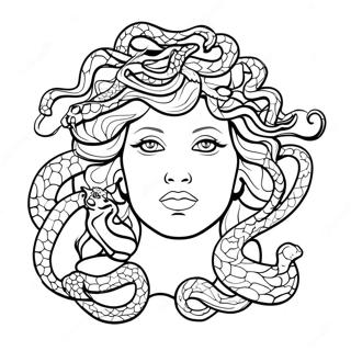 Medusa Med Fargglada Ormar Malarbild 53831-11770