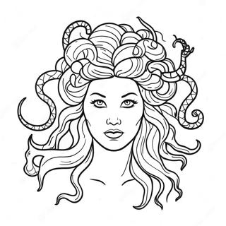 Medusa I En Mytisk Skog Malarbild 53832-11773