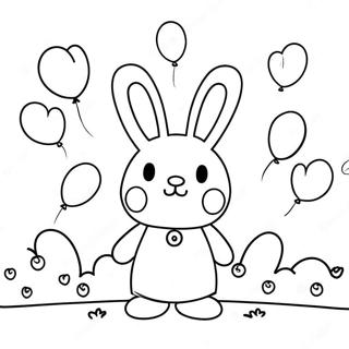 Miffy Med Fargglada Ballonger Malarbild 54897-12012