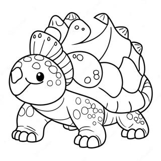 Ankylosaurus Målarbilder