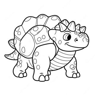 Sot Ankylosaurus Malarbild 55253-12090