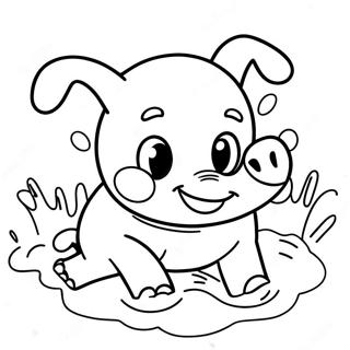 Lekfull Griskulting Rullande I Lera Malarbild 55346 12118