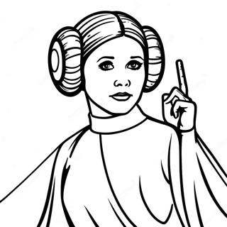 Prinsessan Leia I Heroisk Pose Malarbild 5535 2216