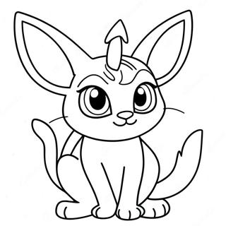 Espeon Med Glittrande Ogon Malarbild 55631-12170