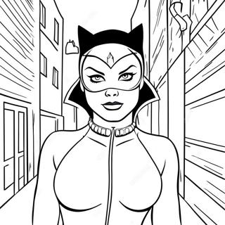 Kattkvinna I En Mork Grand Malarbild 56552-12388