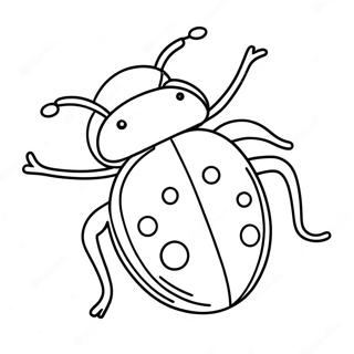 Sot Nyckelpiga Skalbagge Malarbild 56742 12421