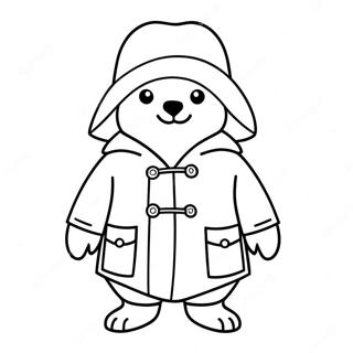 Paddingtonbjorn Med Bla Kappa Malarbild 57014-12471