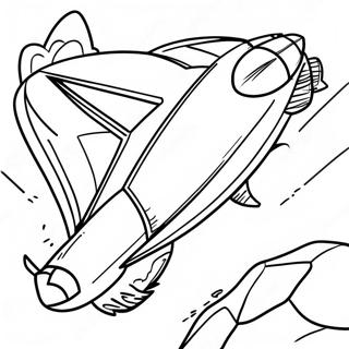 Rymdraket Liga Målarbilder