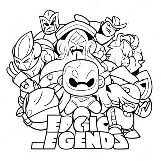 Legends Liga Målarbilder