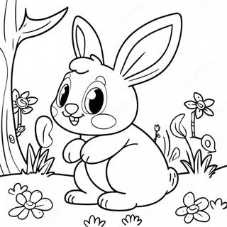 Lekfull Paskkanin I Tradgarden Malarbild 5727 478