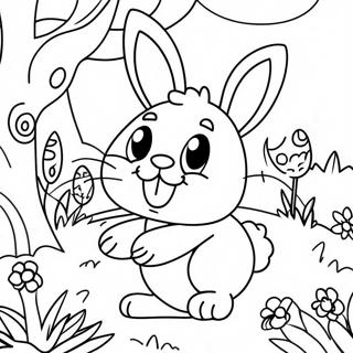 Lekfull Paskkanin I Tradgarden Malarbild 5727 479