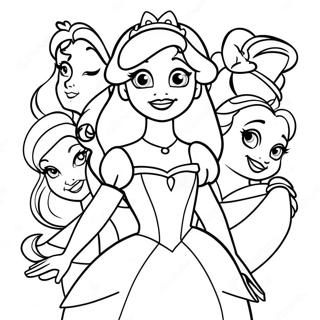 Fargglada Disney Prinsessor Malarbild 57937-12671