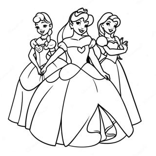 Fargglada Disney Prinsessor Malarbild 57937-12672