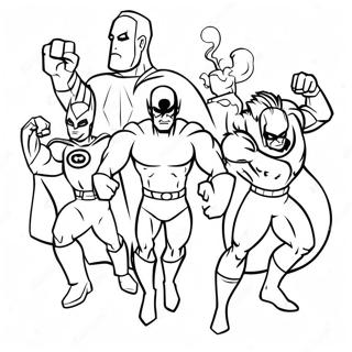 Spannande Superhjalte Team Malarbild 57940 12683