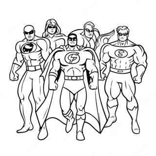 Spannande Superhjalte Team Malarbild 57940 12684