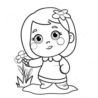 Abby Hatcher I En Lekfull Scen Malarbild 58119-12728