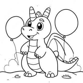 Glad Dragonite Med Ballonger Malarbild 58204-12734