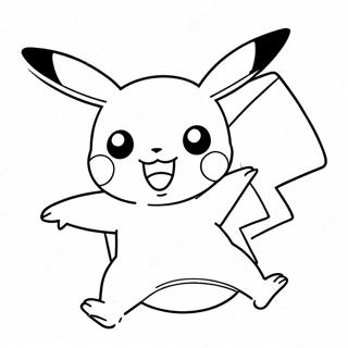 Pikachu Hoppar I Luften Malarbild 58824-12872