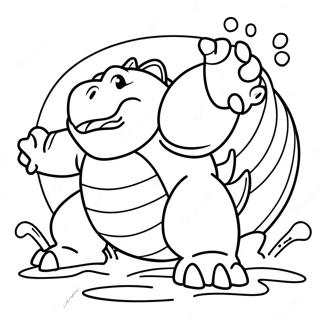 Mega Blastoise Vattenattack Malarbild 60236-13208