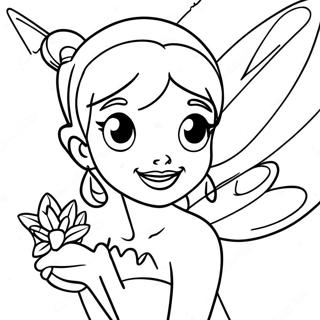 Tinker Bell Med Glittrande Fe Pulver Malarbild 60312-13214