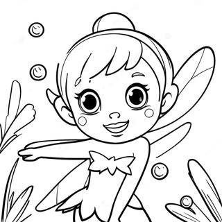 Tinker Bell Med Glittrande Fe Pulver Malarbild 60312-13215