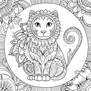 Fantasifull Djurmandala Malarbild 60499-13265