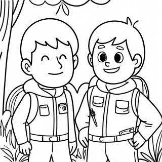 Chris Och Martin Kratt Aventyr Malarbild 60578-13274