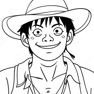 Luffy I Piratklader Malarbild 60853-13351