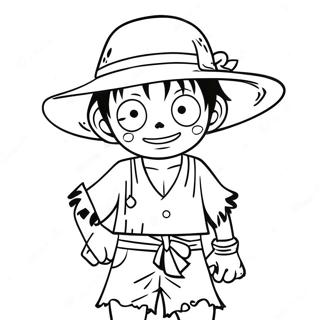 Luffy I Piratklader Malarbild 60853-13352