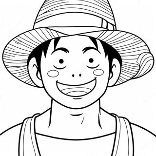 Luffy Med Halmhatt Malarbild 60854-13353