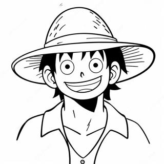 Luffy Med Halmhatt Malarbild 60854-13354