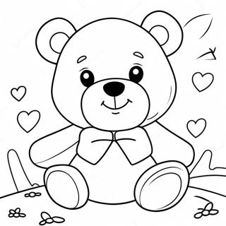 Lekfull Jag Alskar Dig Nallebjorn Malarbild 61318-13477