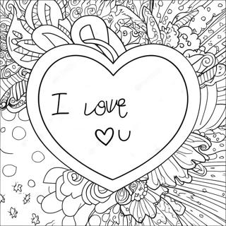 Sot Jag Alskar Dig Meddelande Malarbild 61319-13482