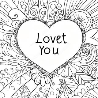 Sot Jag Alskar Dig Meddelande Malarbild 61319-13483