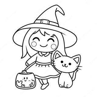 Sot Haxa Med En Katt Malarbild 61411-13495