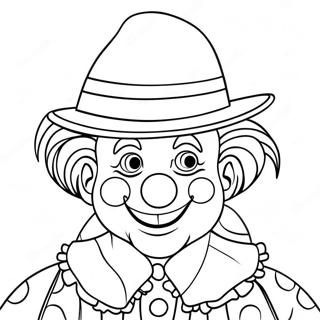 Tontig Clown Med Hatt Malarbild 62608 13818