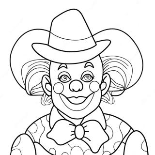 Tontig Clown Med Hatt Malarbild 62608 13820