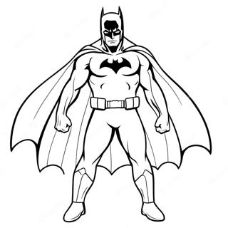 Batman Med En Fladdrande Kappa Malarbild 6269-2262