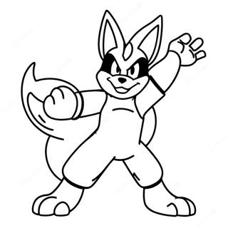 Lucario I Stridsstallning Malarbild 62789-13866