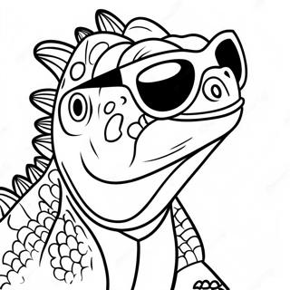 Leguan Med Solglasogon Malarbild 63702-14142