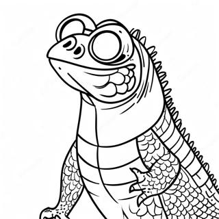 Leguan Med Solglasogon Malarbild 63702-14144