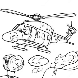 Call Of Duty Helikopter I Aktion Malarbild 64251 14254