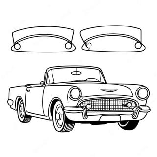 Klassisk Cabriolet Malarbild 64352 12958